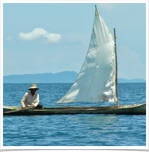Local panamaian fisherman. 